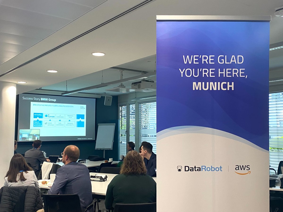 DataRobot's tweet photo. 📸 Snapshots from our time on the road so far. We still have roadshows left and we’d love to see you there! Check out our roadshow hub to register to see us in your city and learn more about the impact of #ValueDrivenAI.

Register now: https://t.co/kYvW8DYfmx https://t.co/7rLAIa4LRF