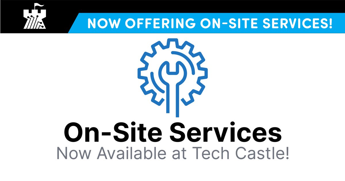 TechCastleKY's tweet photo. To celebrate our new On-Site service options, we will be offering 50% Trip Fee's for the next 25 customers to utilize the service. https://t.co/MuagznEzF4
