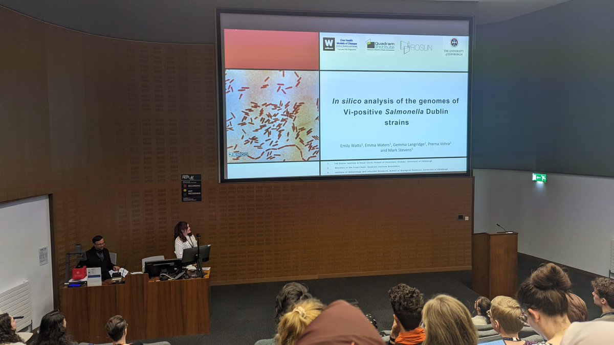 A wonderful 2 days at <a href="/roslininstitute/">The Roslin Institute</a> Research student day. Its great to see what my friends and colleagues have been working on! Also a great opportunity to chat to other bacteriologist in the institute about my #salmonella love. #phdlife #ScienceTwitter