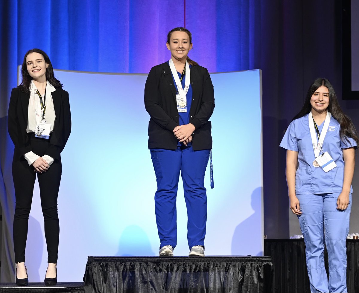 MECTC_Buffalo's tweet image. Congratulations to Multi-Skilled senior Avari Dimarco for winning the Nursing Assisting category at State SkillsUSA. By finishing 1st she qualifies for nationals this summer. Way To Go!!! #MSHT #MECTC #Champ
