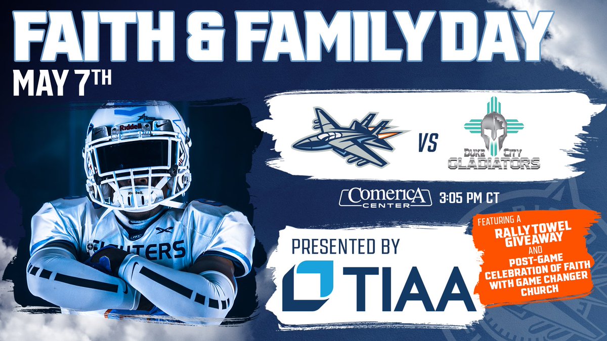 FriscoFighters's tweet photo. 🚨 GIVEAWAY ALERT 🚨 

We’re giving away black rally towels at Faith &amp; Family Day on May 7 against the Duke City Gladiators, presented by @TIAA !

🎟️: https://t.co/2Jo5CUDNiH https://t.co/RGzu7sRFjI