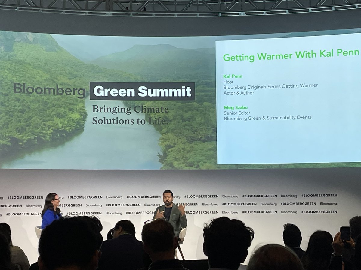 I haven’t yet watched this show by @kalpenn but definitely adding it to my list! We need more great storytellers in the climate space like him to uplift solutions! #BloombergGreen