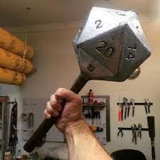 Warlockdnd's tweet photo. New D&amp;D Item: Twenty Sided Mace

Does 1d20 bludgeoning damage #dnd https://t.co/uer2iS3HwH