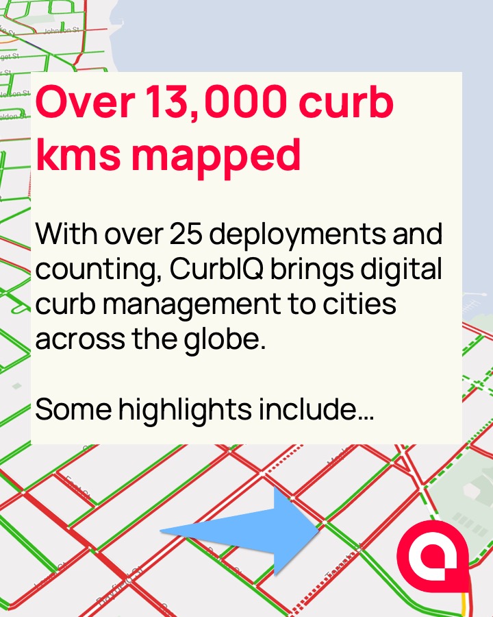 CurbIQ's tweet photo. 13,000+ curb kms mapped and counting. 🤩 Check out some of the deployments we've launched in 5 different countries across 3 continents.
Some highlights include:
🇨🇦 Toronto, Canada
🇮🇪 Dublin, Ireland
🇺🇸 Los Angeles, USA
#CurbsideManagement #SmartCities #UrbanPlanning https://t.co/MG8Flqvyp5