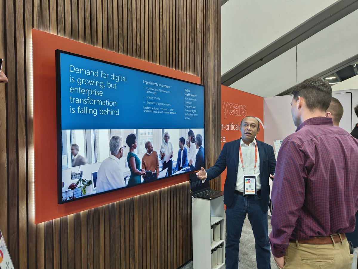 sahanabose's tweet photo. Adeel Saeed from @Kyndryl sharing his insights on #KyndrylBridge an open integration platform delivering IT solutions at the #RSAC2023 #cybersecurity #kyndryl https://t.co/JfKzMlL2sy