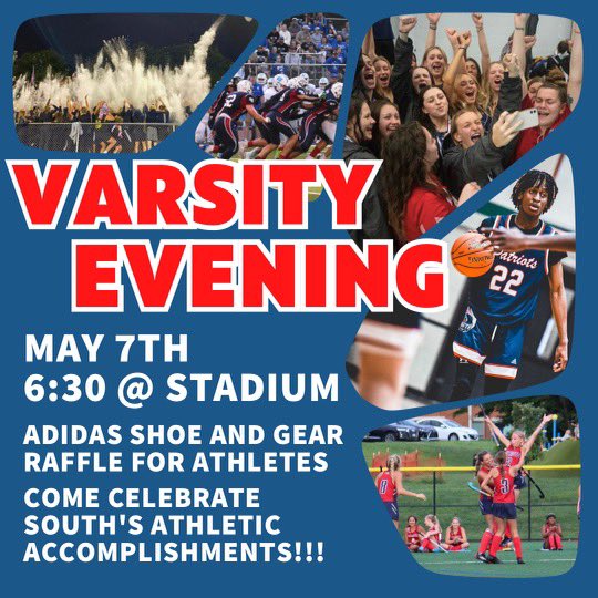 May 7th is the 2nd Annual Varsity evening. See you there.