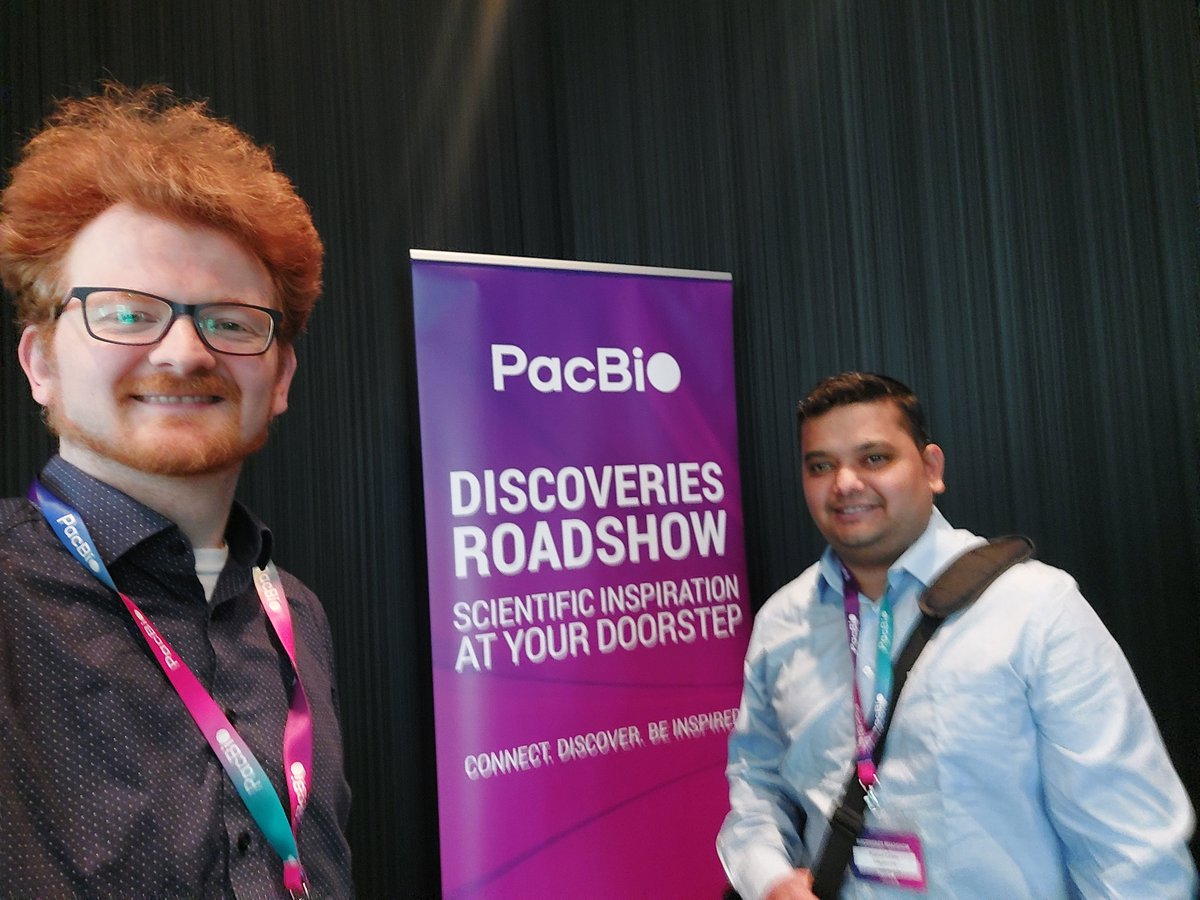 Great day with Prasad at the #PBdiscoveries roadshow:

- exciting scientific talks from Mediterranian Sea Slugs to pan-human genomes 🐛🧍

- great technical insights to Revio and Onso systems

#PacBio #Megaruptor #Diagenode