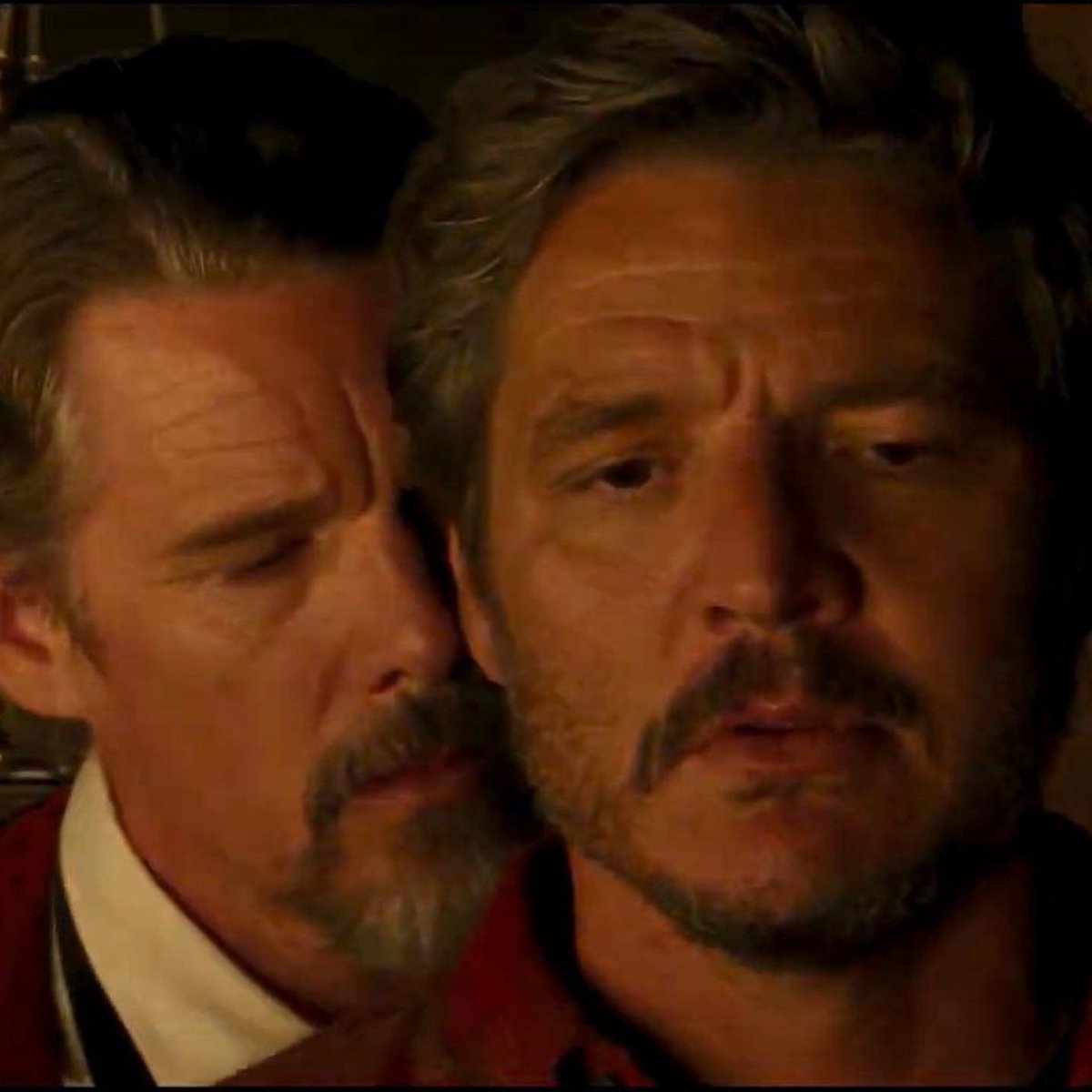 poptime's tweet photo. 🚨 VEJA: Primeiras imagens de Pedro Pascal e Ethan Hawke como casal para o filme "Strange Way of Life", filme resposta a "O Segredo de Brokeback Mountain". https://t.co/XDkWHuQscL