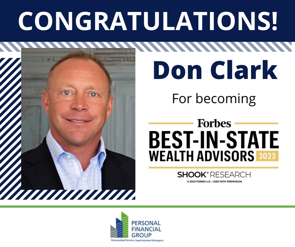 PFGKC's tweet photo. Happy Wednesday from the #PFGKC Team! We are excited to announce that our leader, Don Clark, has been named @Forbes Best in State Wealth Advisors for 2023! Please join us in celebrating him! Congratulations Don! #Forbes #ForbesBestinState #WealthAdvisors #FinancialAdvisors https://t.co/Pz4xCAiLRL