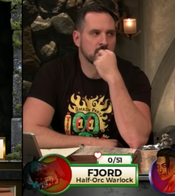 marisharaygun's tweet photo. the visual comedy of this moment on stream is somehow one of funniest things that has ever happened on critical role https://t.co/eci7WlJatf