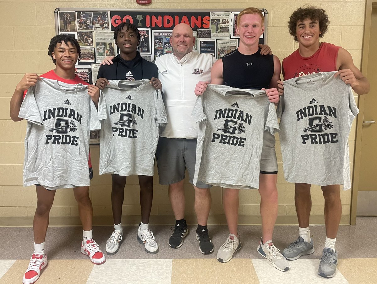 New school record in 4x100 with a 43.82 <a href="/Runsthrowsjumps/">Gilbert Indians Track and Field</a> - Congrats <a href="/ElijahMayers5/">Elijah Mayers</a> <a href="/caleb_strese/">Caleb Strese</a> <a href="/ChanceGuthrie10/">Chance Guthrie</a> <a href="/_Daiquarius_C/">Dee Coleman</a> 
#IndianPride T-Shirts Earned!