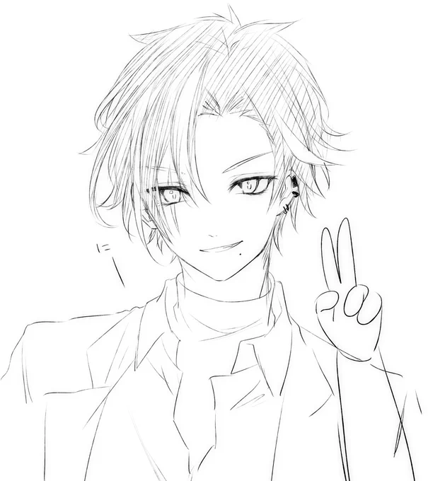 15分ほどの落書きですいません 
#描鳴美術館 