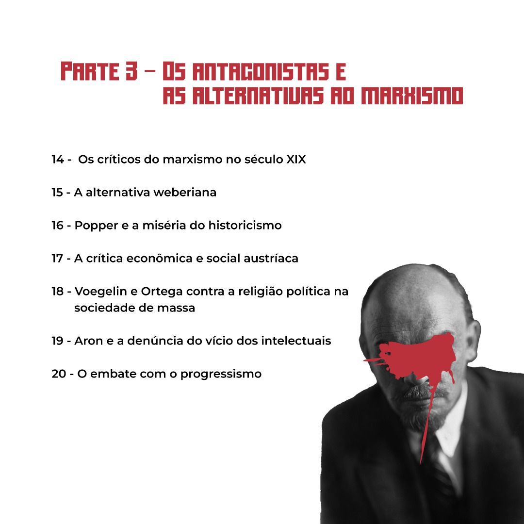 elivieira's tweet photo. Para criticar é preciso conhecer. Recomendo o curso de marxismo para não marxistas da @SchonsMarize (ela é liberal). É salutar entender como surgiu e funciona a ideologia que mais matou no século XX e, mesmo assim, ainda inspira partidos no Brasil.

Aqui: https://t.co/5LqF30I1Xr https://t.co/J0iF8tsQol