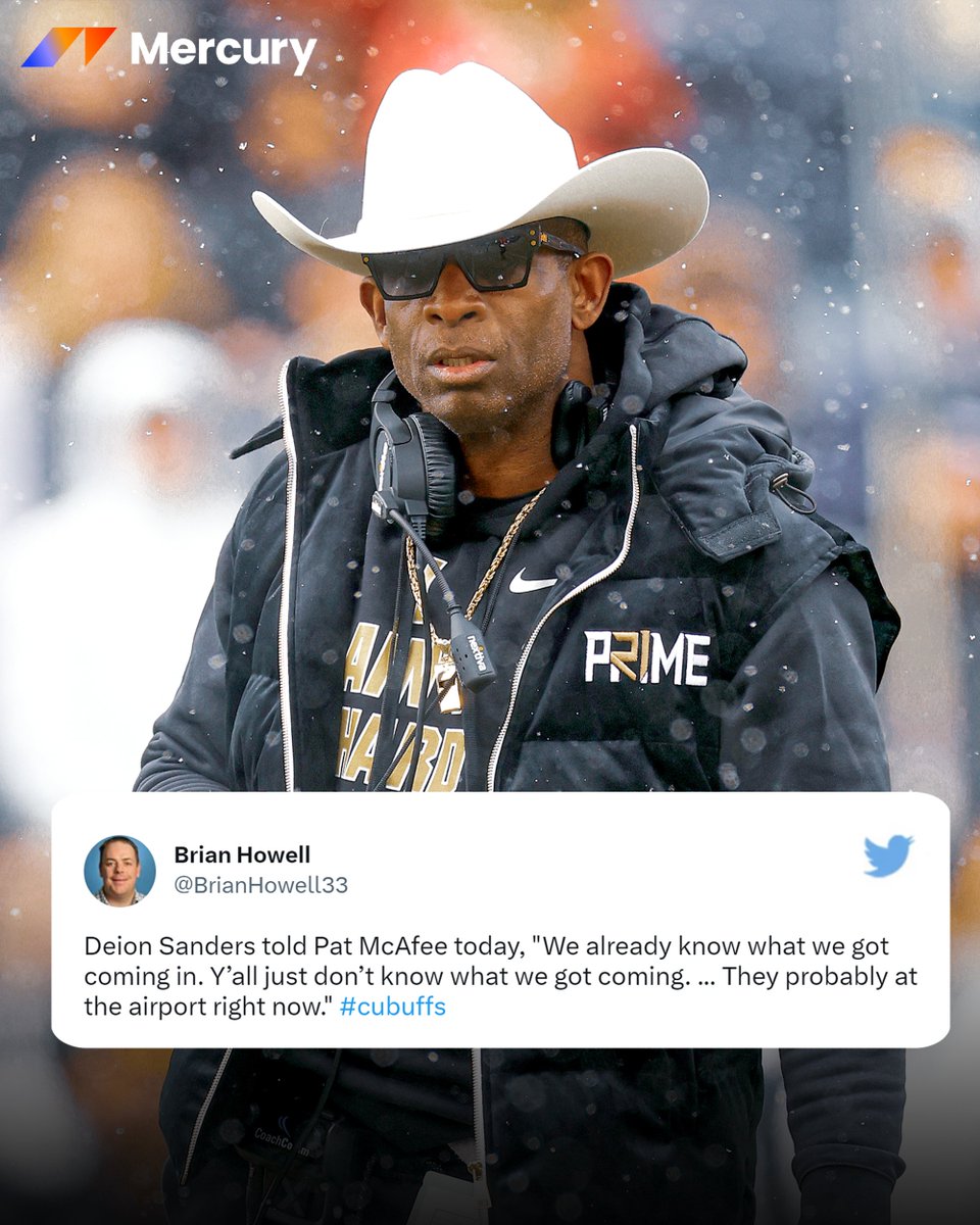 CollegeSportsCo's tweet photo. All 👀's are on @DeionSanders and the 🦬's... https://t.co/HGLaj78rzm