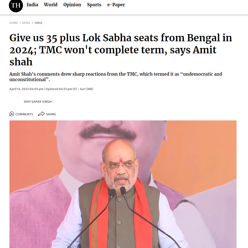 Misabh2020's tweet photo. @DrSukantaBJP @AmitShah Union Home Minister? You mean Amit Shah who was in jail for 3 months in the FAKE ENCOUNTER case of #SohrabuddinSheikh?

He should go back to jail for his irresponsible comments recently! https://t.co/FEtlGWjK6q