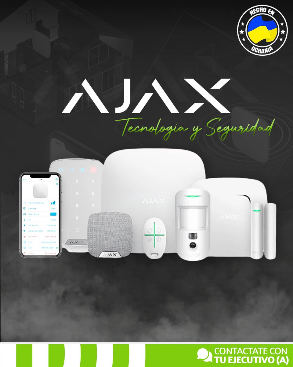 DigicorpLtda's tweet image. La solución de seguridad inteligente para proteger tu hogar!🔒🏠
Con AJAX SYSTEM, tendrás acceso a una tecnología de vanguardia que te permitirá controlar tu sistema de seguridad desde cualquier lugar y en cualquier momento.

#SomosDigicorp #AjaxSystem #SeguridadInteligente