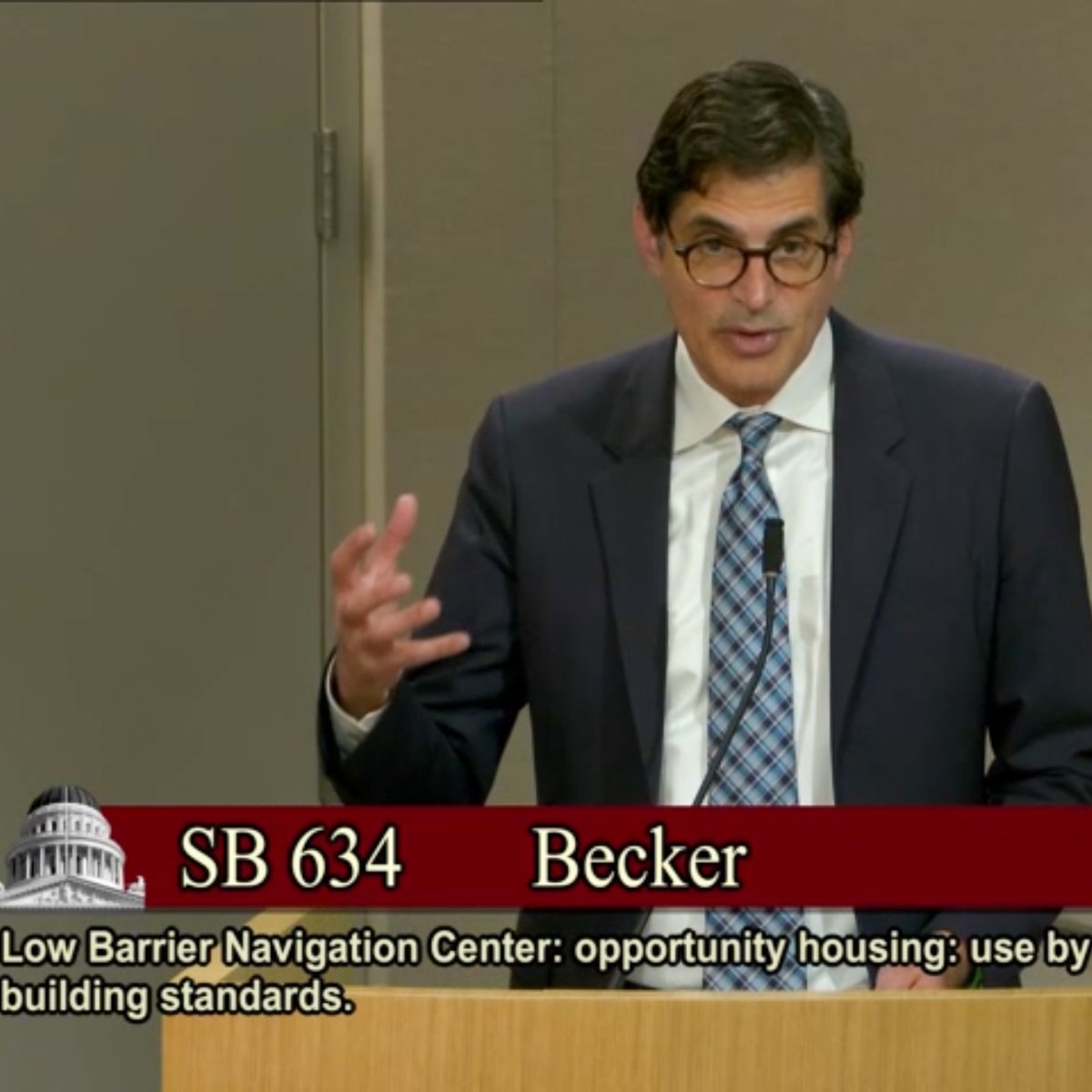 SenJoshBecker's tweet photo. Been a busy week of bill presentations and testimony. Yesterday, I presented #SB362: The Delete Act, in Judiciary, to protect our rights to data privacy. Today #SB634: Opportunity Housing, in the Governance and Finance Committee, to build temporary shelters on unused land. #caleg https://t.co/CUtkEfNRVh