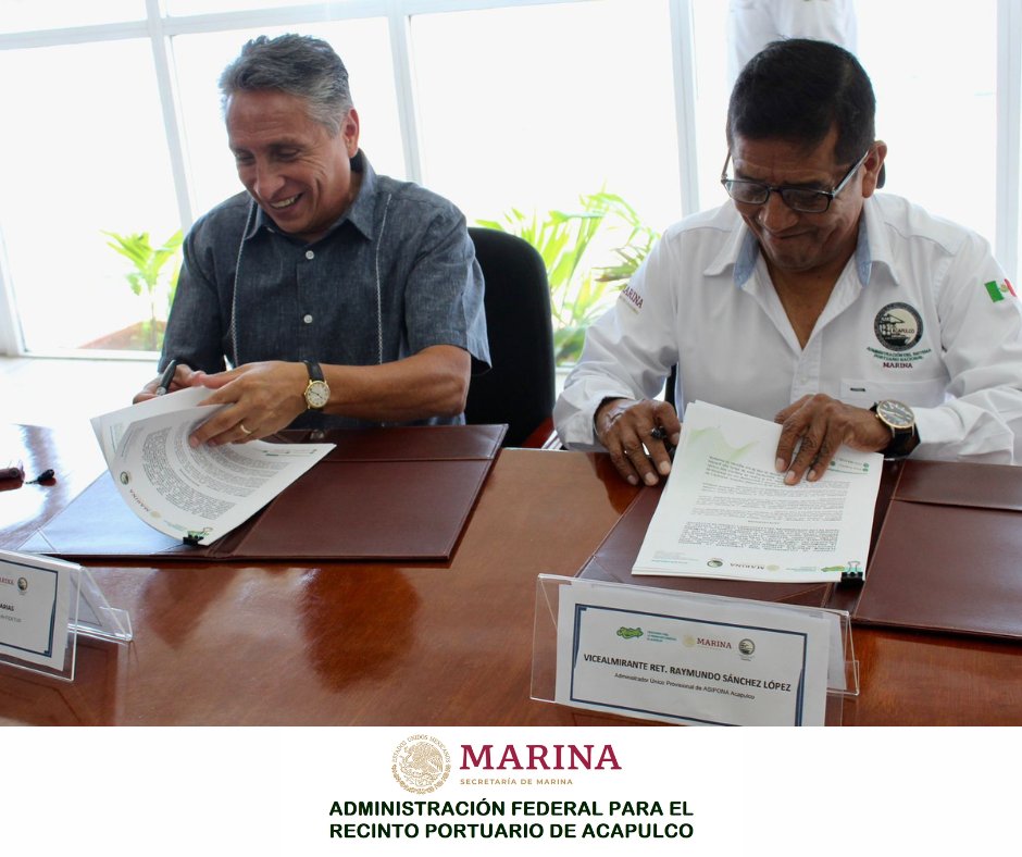 PuertoAca's tweet photo. Esta mañana, se llevo a cabo en la #ASIPONA #Acapulco la firma del Convenio de Colaboración con 
@FideturAcapulco, para operar en conjunto con los tres órganos de gobierno la Membresía Platinumde la @FCCAupdates, a fin de incrementar el arribo de cruceros al Puerto. #HogarDelSol https://t.co/lNLBHZhoG8