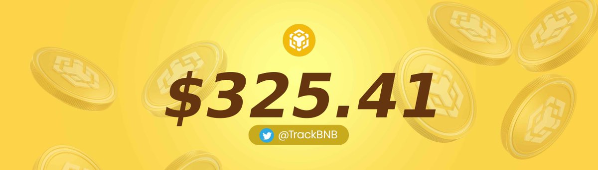 TrackBNB's tweet photo. #BNB Price: $325.41  📉 https://t.co/ADaXYD7j06
