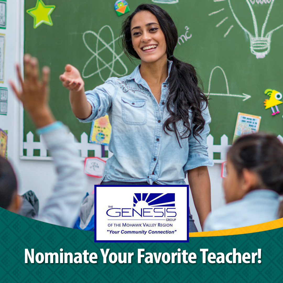 In celebration of Teacher Appreciation Week, we are proud to join the Genesis Group and WKTV in recognizing local teachers who go above and beyond for their students. For details on how to submit a nomination visit: thegenesisgroup.org. Submission deadline is May 1st.