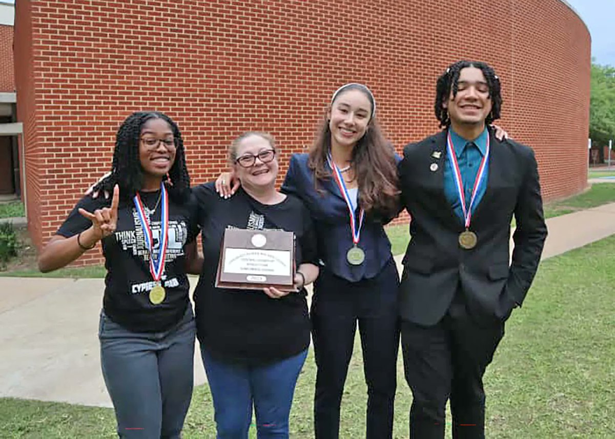 CyFairISD's tweet photo. Students excel at regional academic meets to qualify for state | https://t.co/kvYNbTeaa8 #CFISDspirit #CFISDforAll https://t.co/TUv8ppoxrc
