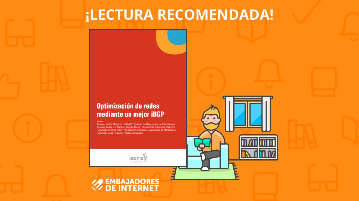Nuestra recomendación para este miércoles es una lectura sobre la malla iBGP #EmbajadoresRecomienda🔎📚💡 bit.ly/3QdEmaa