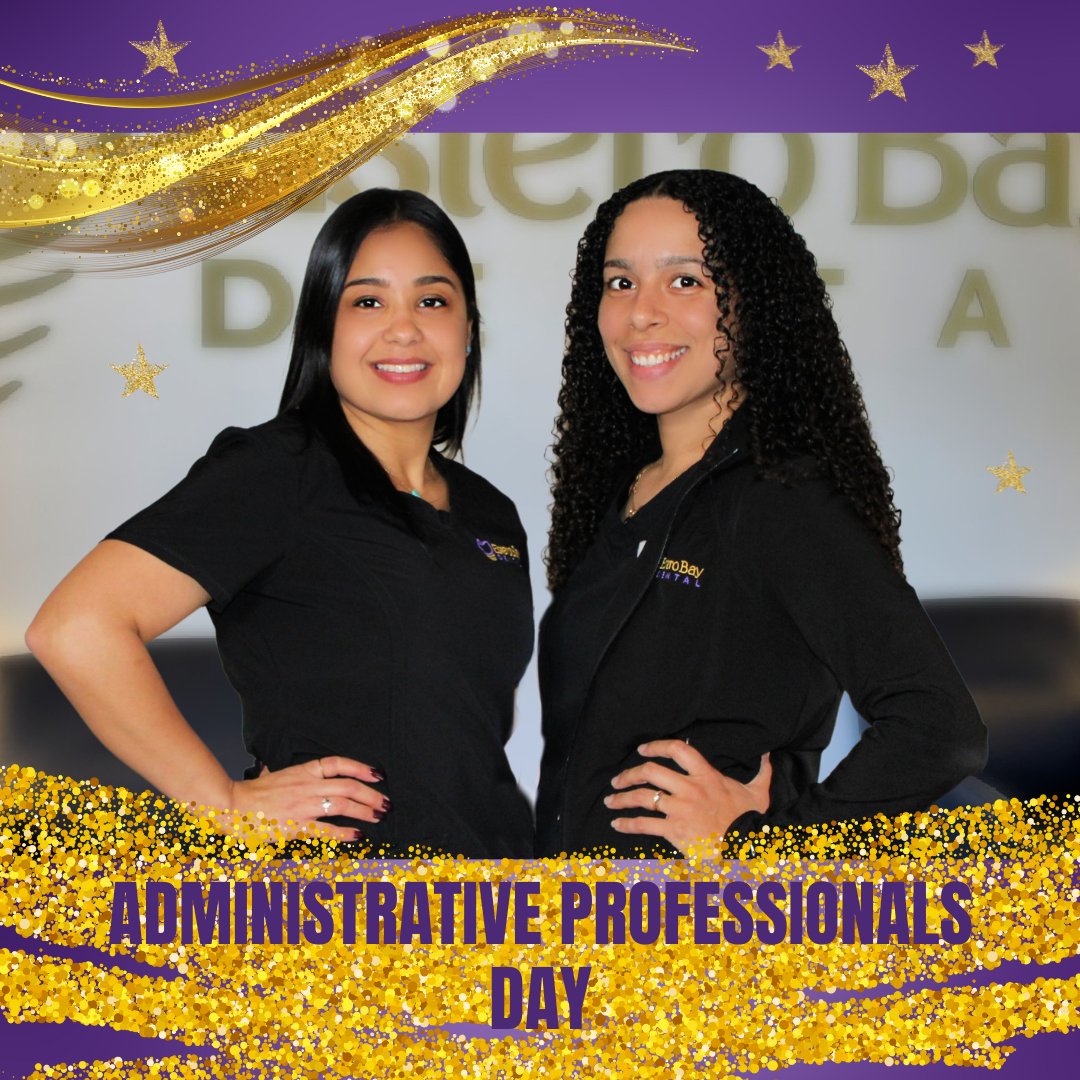 EsteroBayDental's tweet photo. On #adminstrativeprofessionalsday we salute our incredible Front Desk Team. Thank you Paola and Yennifer for all you do to make every patient who calls or visits our office feel welcome and appreciated. https://t.co/HgMl4KJ3ae
