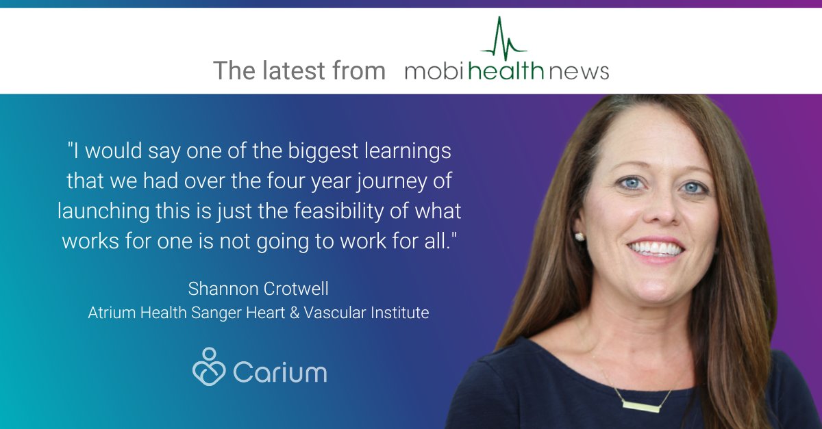 Carium (@cariumcares) on Twitter photo At #HIMSS23, panelists discussed why there's no 'one-size-fits-all' when implementing remote patient monitoring programs.
Read more about this panel from <a href="/emily__olsen/">Emily Olsen</a> at <a href="/MobiHealthNews/">MobiHealthNews</a>.
📰🔗 mobihealthnews.com/news/why-there… At #HIMSS23, panelists discussed why there's no 'one-size-fits-all' when implementing remote patient monitoring programs.
Read more about this panel from <a href="/emily__olsen/">Emily Olsen</a> at <a href="/MobiHealthNews/">MobiHealthNews</a>.
📰🔗 mobihealthnews.com/news/why-there…