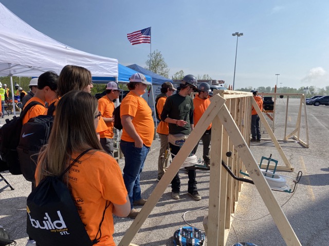 StDominicHS's tweet photo. Successful field trip to Build My Future STL 2023! 

Students had a great time learning about different opportunities in the construction industry with the interactive demonstrations &amp; exhibits! https://t.co/tVCVH8RNCU