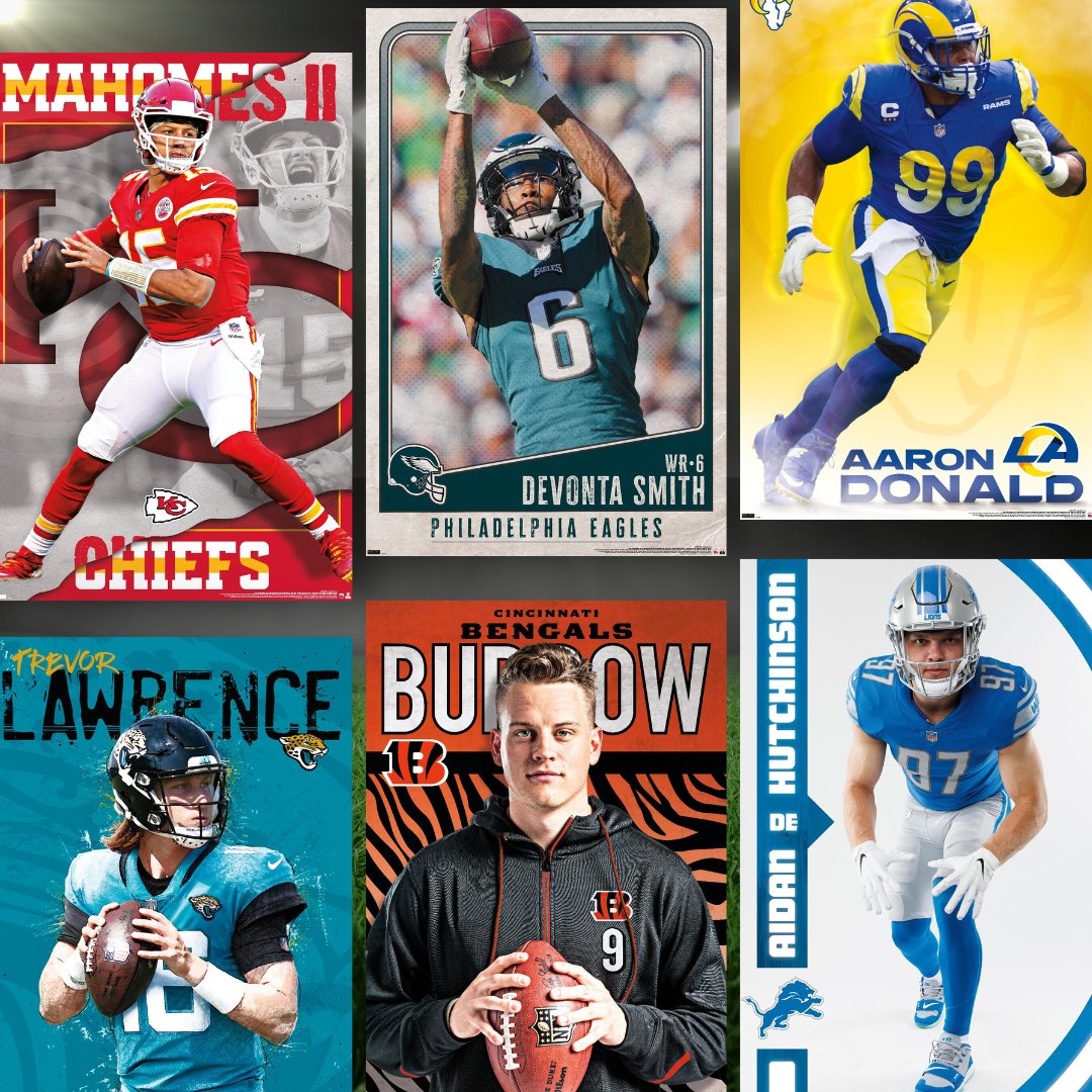 It's Draft Day 🏈
Shop previous top picks to get ready for this weekend's NFL Draft! Which new players do you want on your team?

Find your faves on Shop Trends bit.ly/ShopTrends-NFL
Or in their new home <a href="/AllPosters/">AllPosters</a> - bit.ly/AllPosters-NFL