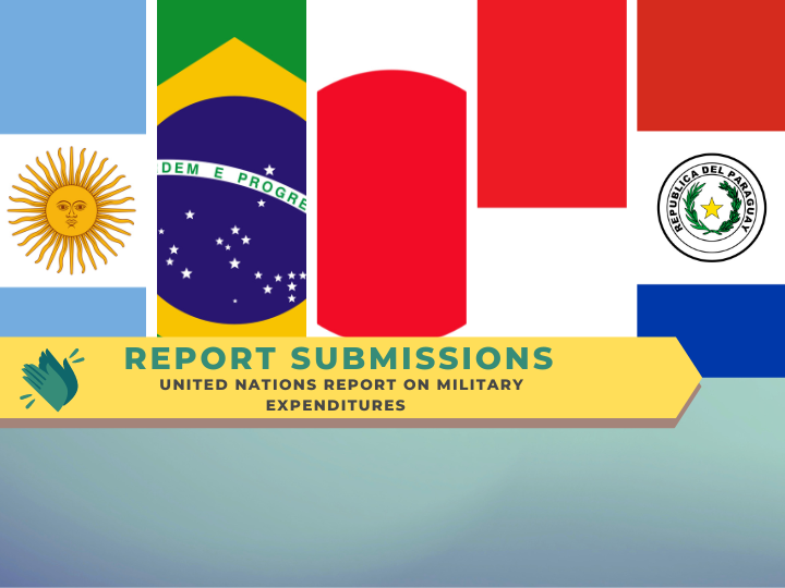 UN_Disarmament's tweet photo. 🎉👏Congratulations to Argentina, Brazil, Japan, Monaco and Paraguay for submitting information to the UN Report on Military Expenditures #UNMilEx!
Check out their national reports ▶️ https://t.co/Y8Kwj4L8ql
🇦🇷 🇧🇷 🇯🇵 🇲🇨 🇵🇾 https://t.co/qKIq4fbtz6