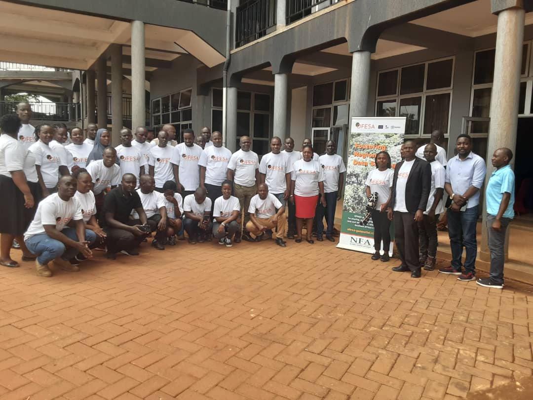 ForestryMgt_MWE's tweet photo. @NFAUG Budongo System Range staff capacity building training in Forest resources monitoring using the Forest alerts monitoring system. The training covered forest data collection, analysis & reporting near real time. @MosesWatasa @KigoziMaggie @Conserve_Ug @nemaug #NFAworks https://t.co/qtl1kk6dKO