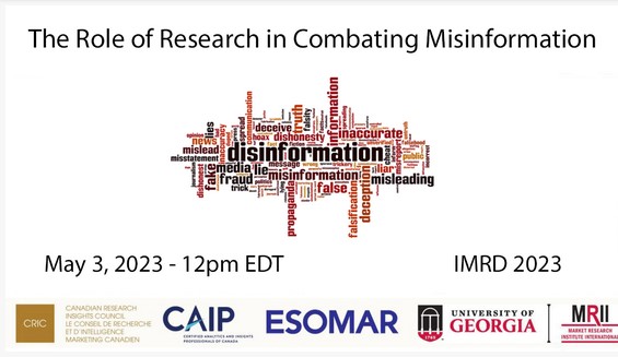 The Role of Research in Combating Misinformation Presented by: Frank Graves, CAIP, FCRIC, President, Ekos Research ow.ly/SS2x50NVsYs