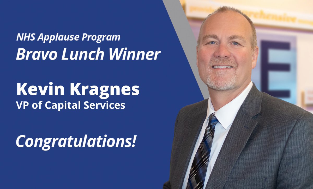 NHSHotels's tweet photo. The NHS Applause Program gives our corporate team the opportunity to recognize peers that go above and beyond 👏

April's Bravo Lunch winner is Kevin Kragnes, VP of Capital Services!

Learn more about the NHS Applause Program ➡️ https://t.co/E7273tqE7U https://t.co/qX8yjHBqfA