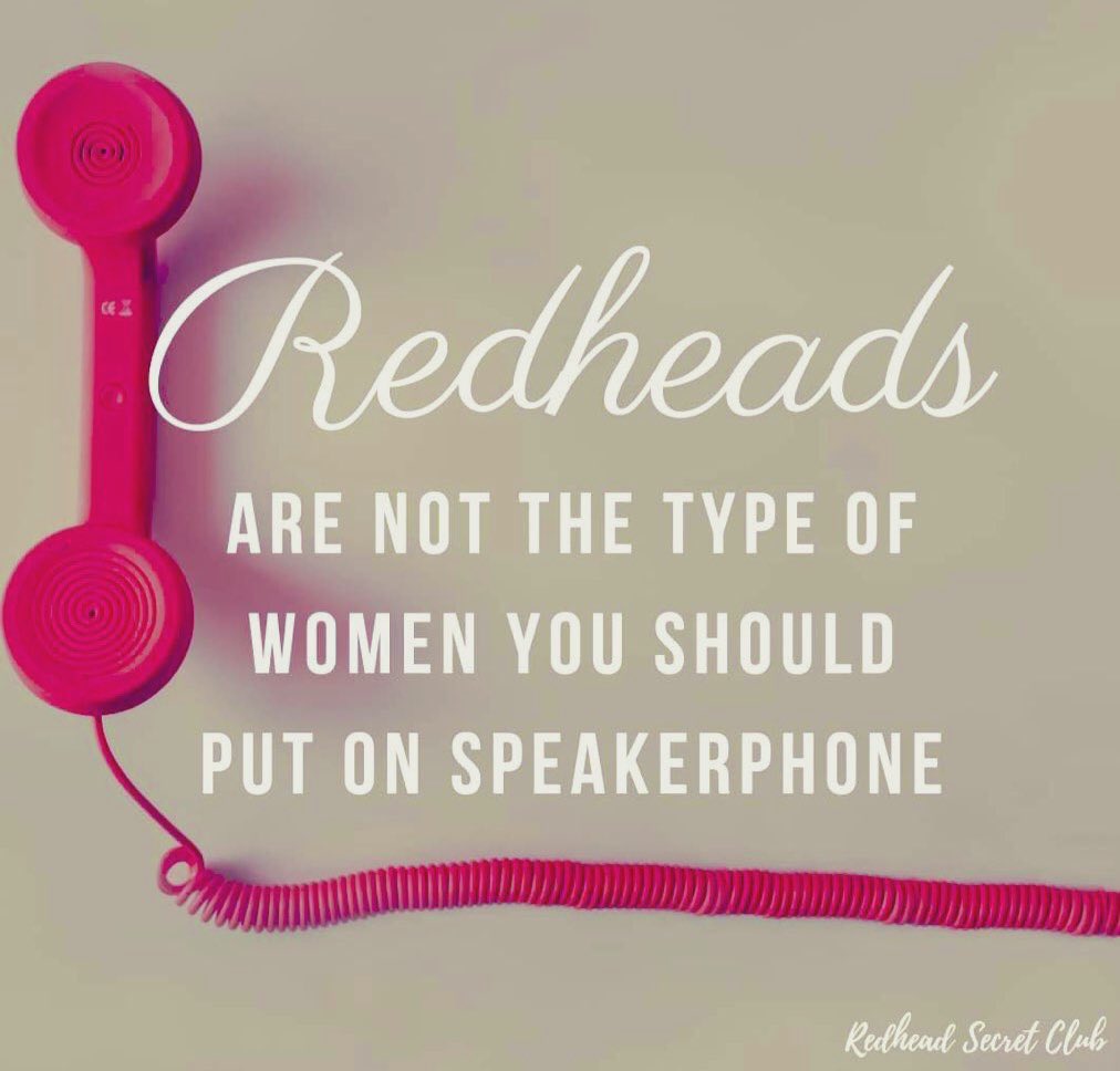 TheRedheadDays's tweet image. Redheads are not the type of…#MyLovedOnesMightBePossessedIF #GingerProblems