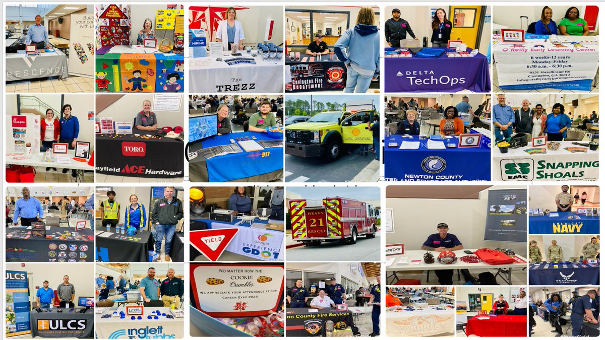 NCCAWBL's tweet photo. GREAT turnout at today's Career Expo! Thank you to our partners who participated. Here's a snippet of a few of today's participants. @NCSS_CTAE #NCSSBeTheBest #NewtonCTAE #wblworks @NCCA_STEM @GeorgiaWBL1 https://t.co/HESGVzvL1o