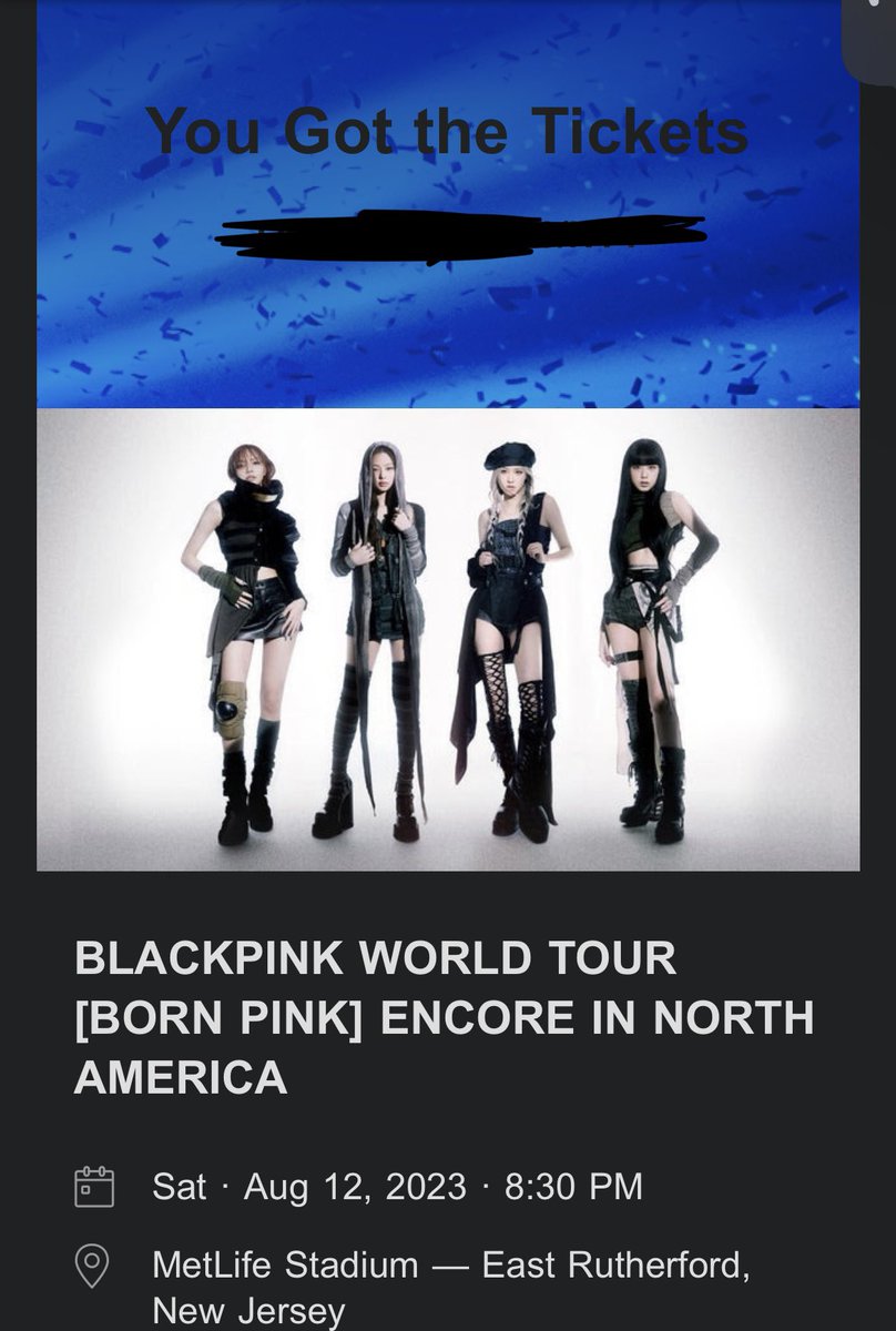 YungDaddyCack's tweet photo. Blackpink in your AREA!!!!!! 
#BORNPINK_ENCORE #NJ https://t.co/YxhyJYL4ab