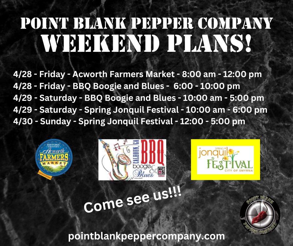 PntBlankPepper's tweet photo. Another busy weekend for us!  Come out and get your peppers and sauces!!
#pointblankpeppercompany
#festivals #bbq #spicyfoods https://t.co/y9kpjPl02J
