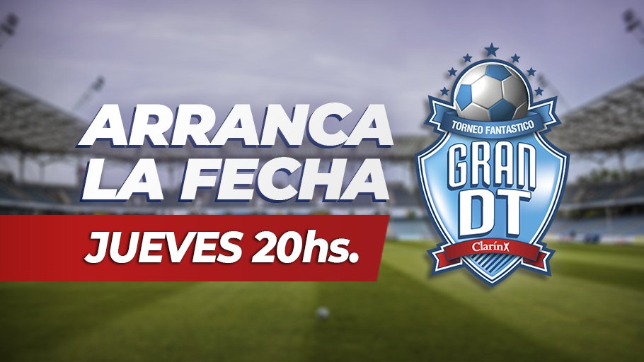 GranDToficial's tweet photo. ¡ARRANCA UNA NUEVA FECHA! ⚽️🔥

⚠️ HOY JUEVES A LAS 20 arranca una nueva fecha de Gran DT con #Platense - #Estudiantes y #Sarmiento - #GodoyCruz.

📌 ¡No cuelgues y dejá tu equipo listo!
💻📲 https://t.co/jpedeOJE6u https://t.co/W3jssVEWqd