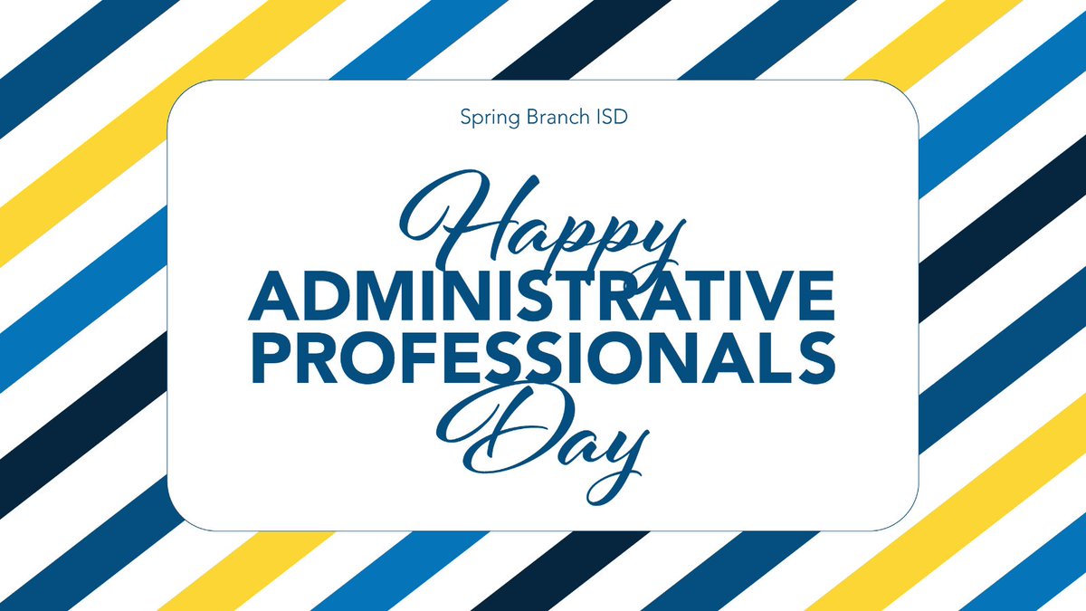 It's #AdministrativeProfessionalsDay and we want to say a big THANK YOU to all of our wonderful administrative professionals who work hard daily to support our campuses and our district! ⭐️