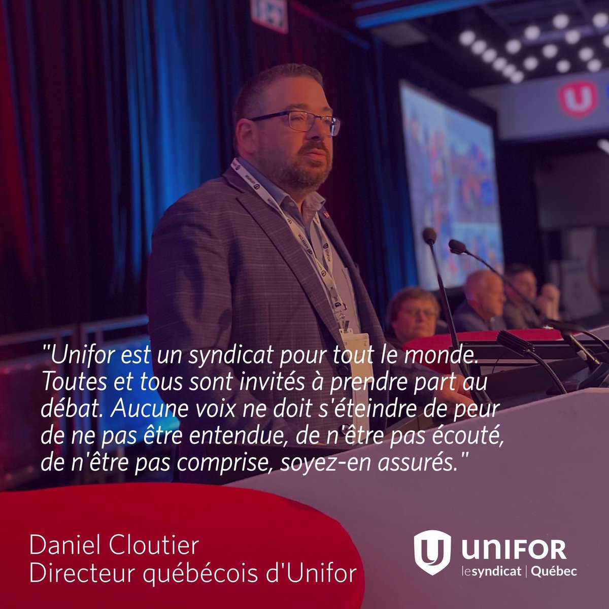 uniforquebec's tweet photo. Une bonne première journée pour le 18e Conseil Qc d’Unifor.  #canlab #qclab https://t.co/D3zwFzCaOT