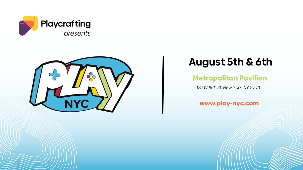 Playcrafting's tweet photo. https://t.co/4aEZKa3tDo
register to exhibit: https://t.co/K9dEobAr43
register as media: https://t.co/NxClHYJZyK
buy tickets to attend: https://t.co/z8mCYPg2PA

🚨Over 100 devs!
🎲Includes tabletop!
🖖On-site Industry Mixer!
🧙Expected attendance of 3000! https://t.co/4Q2O69QaRe