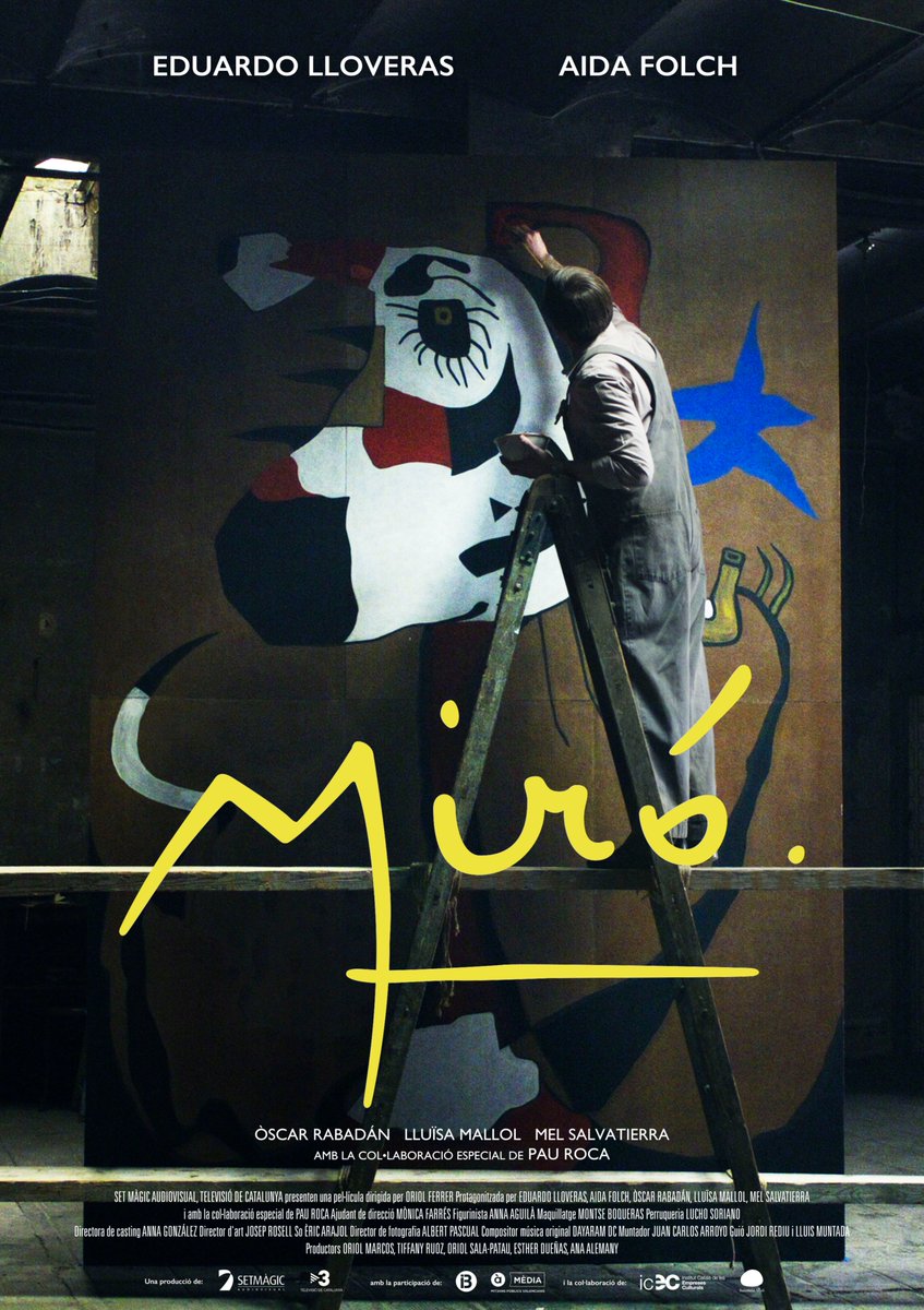 A punt per a l'estrena de "Miró"!
No us perdeu l'oportunitat de descobrir la sensibilitat de la persona més enllà de l'artista.Una Gran Pel.lícula coproduïda per <a href="/tv3cat/">TV3 és ara @Som3Cat</a> i <a href="/setmagic/">Set Màgic Audiovisual</a>, amb la participació de <a href="/apunt_media/">À Punt</a> i <a href="/IB3televisio/">IB3 Televisió</a>