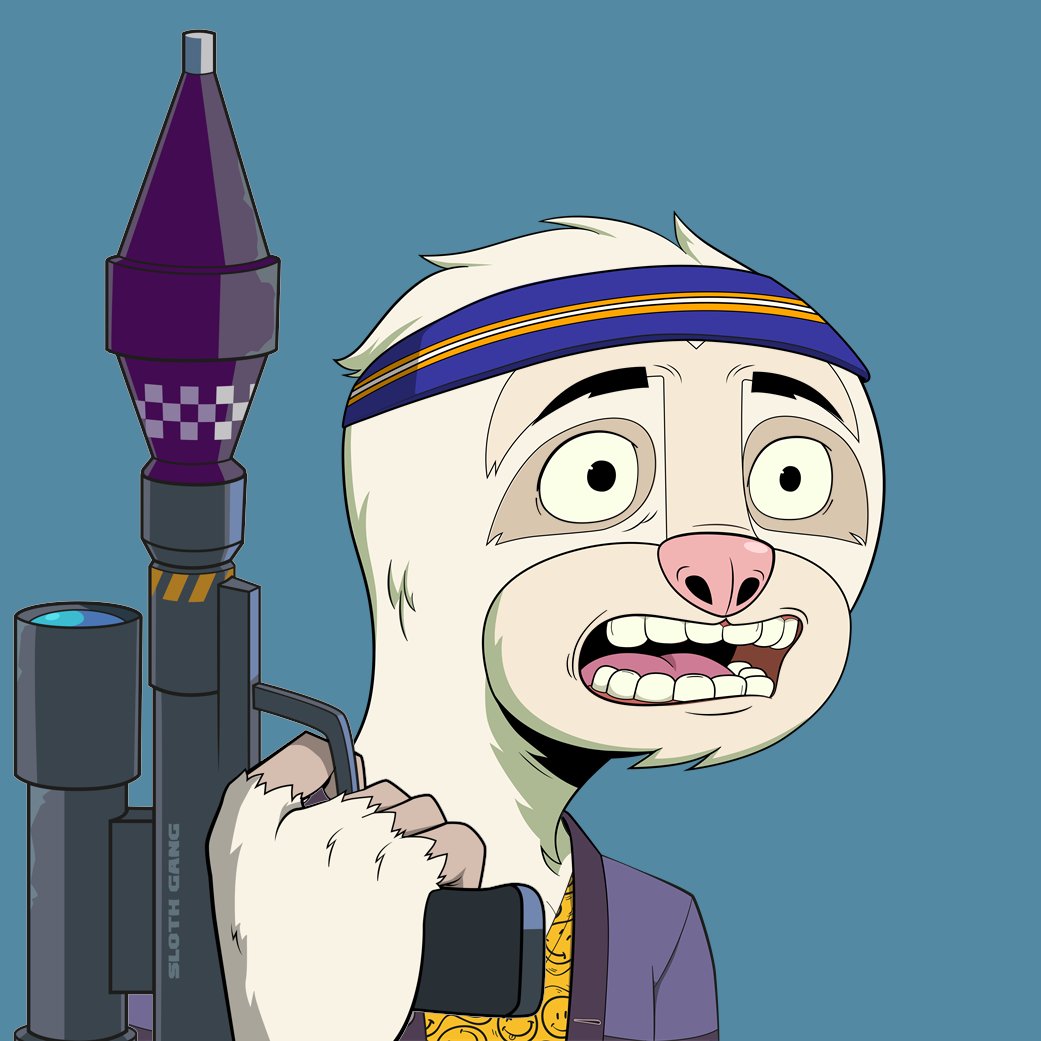 Slothomation's tweet photo. @MarBlockchain MarBlockchain! ☕ 

Here is your Slothzooka! 
@CasualSloths #CasualSloths #ProbablySlothing 🦥 https://t.co/aQbJ5x19xB