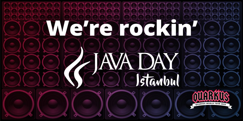 QuarkusIO's tweet image. The Quarkus World Tour is coming to Java Day Istanbul!
github.com/quarkusio/quar…
#quarkusworldtour #kubernetesnativejava @javadayistanbul