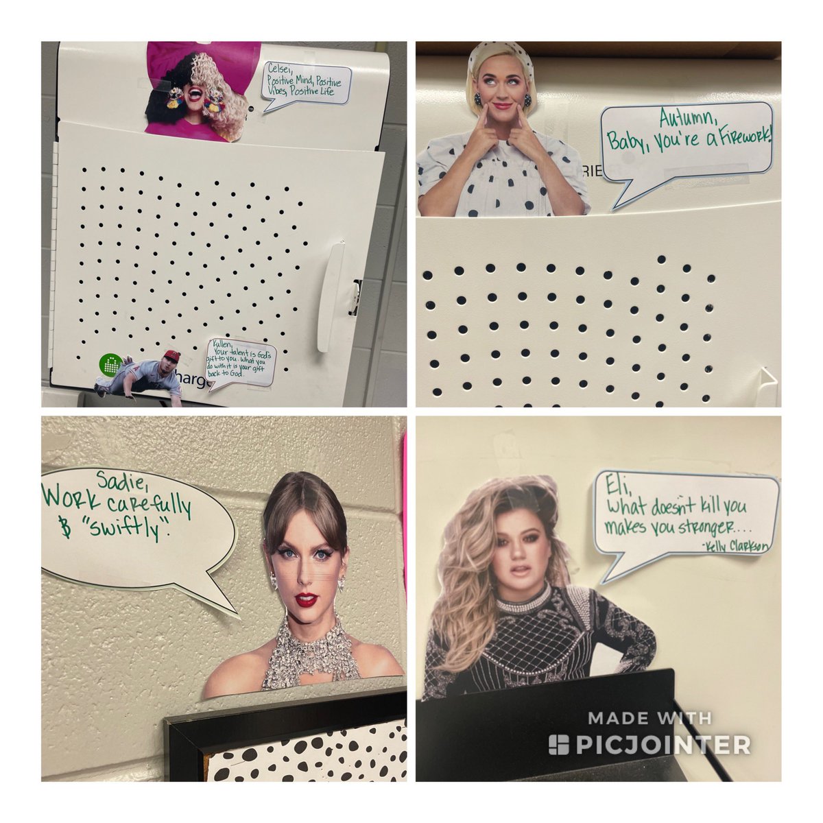 OlivierMallory's tweet photo. Room 18 had special visitors this morning to help cheer on my kids and to put some color on the walls! #LEAP #shinebrightmsawknight #ipsbproud #actforimpact @Flaujae #statetesting https://t.co/obZMCtbCXn