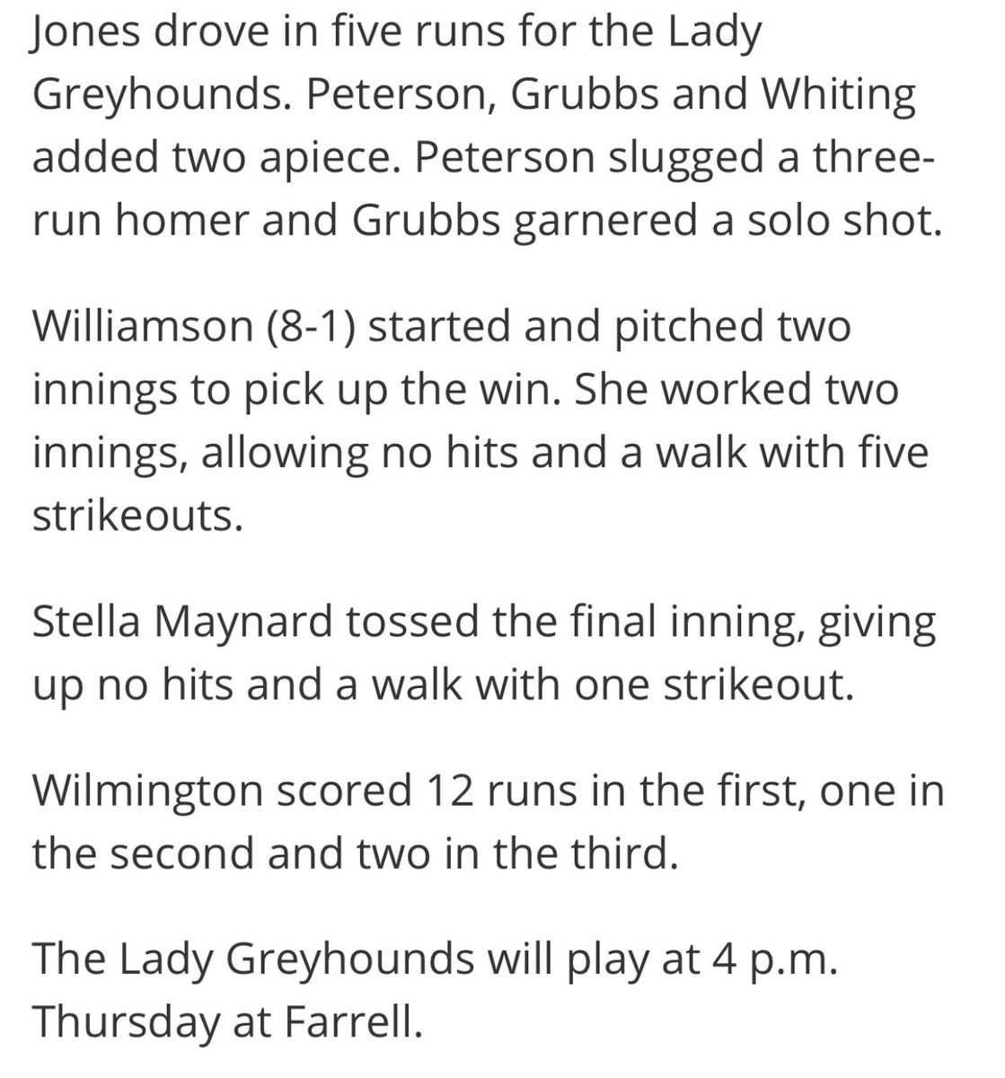 Wilmington_SB's tweet photo. 💛💙🥎💙💛  The bats were hot &amp; the pitching was spot on. Great team win ladies!! #HoundsAsOne  💛💙🥎💙💛 https://t.co/5J4Z0Aqonr
