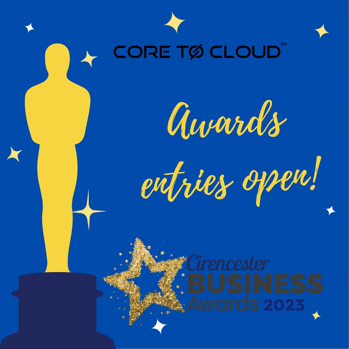 CCoCChat's tweet photo. A quick reminder of the 2023 Chamber Business Awards key dates and a shout-out to our main event sponsor, Core to Cloud. https://t.co/lw4sT7qM0n
24 May   Deadline for entries
31 May   Early Bird ticket sales end
14 June  Shortlist announced
 7 July     Awards presentation https://t.co/efccSlpaLI