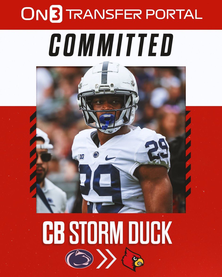 Louisville Updates On Twitter Penn State CB Transfer Storm Duck Has louisville-updates-on-twitter-penn-state-cb-transfer-storm-duck-has