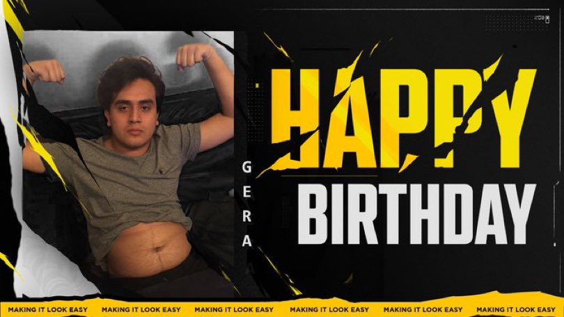 MILEcorps's tweet image. Acompáñanos a desearle un feliz cumpleaños a @SBGeraX! Esperemos que te la pases al máximo en tu día! 🥳